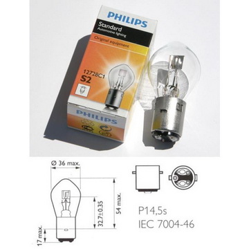žárovka Philips S2 Standard 35/35W - zvìtšit obrázek